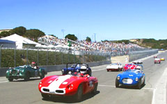 Start of race 3A at the Monterey Historic Automobile Races 2001