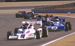 1977 Shadow, 1971 Tyrell and 1981 March at the Monterey Historic Automobile Races 2001