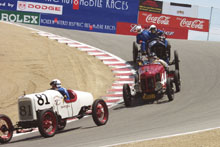 1922 Ford, 1915 Ford and 1916 National at the Monterey Historic Automobile Races 2002