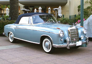 1959 Mercedes-Benz 220 S Cabriolet at Fashion Island