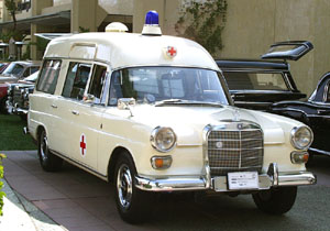 Mercedes-Benz Exhibition at Fashion Island - 1967 Mercedes 230 Ambulance