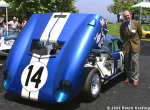 Daytona Coupe and designer Peter Brock - McCluskey Replica