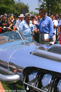 Jay Leno being interviewed by Dave Kunz (Channel 7)