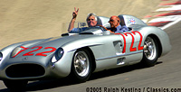 300 SLR, Jay Leno, Stirling Moss at Monterey Historic Automobile Races 2005